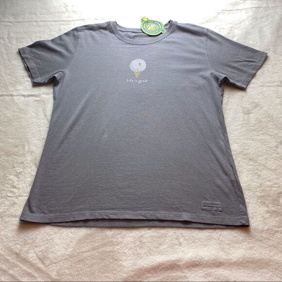Life Is Good Gray Crusher T-Shirt Size Small New With Tags - Picture 1 of 9